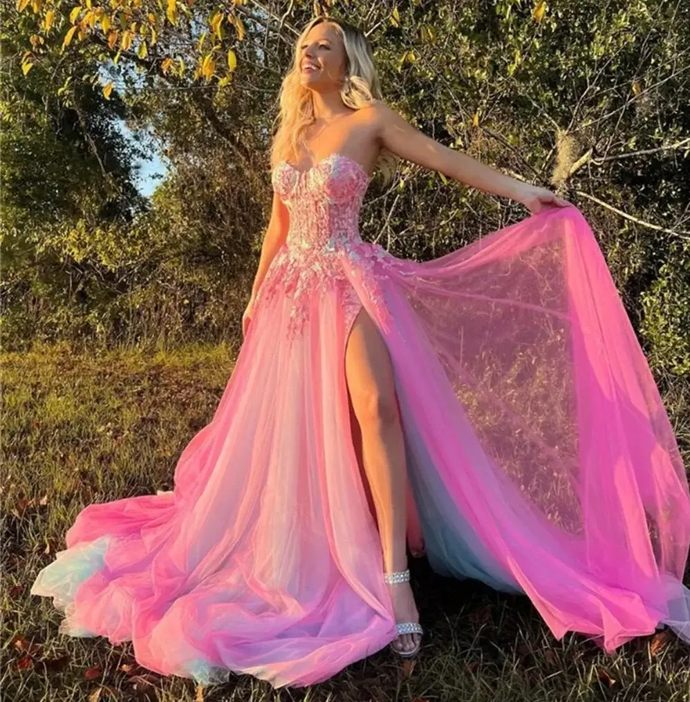 Elegant Fairy Pink Evening Party Dress 2025... From Donnaweddingdress17,  $99.69 | DHgate.Com