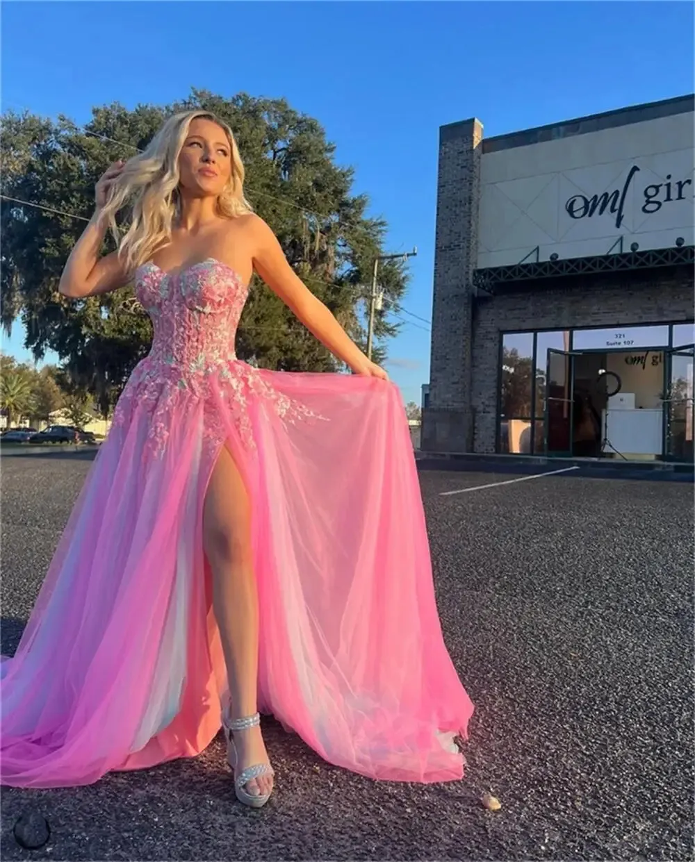 pink party dresses for women Jovani D5607 Long Sequin Formal Dress Pink / 2 it features a scoop Rrunsv Dinner Dress for Women