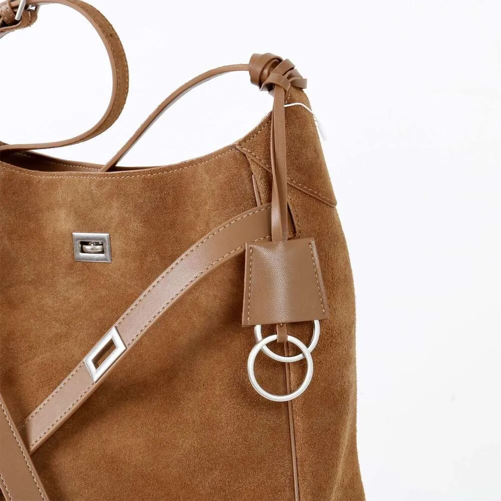 Luxury Designer Patchwork Matte Crossbody Shoulder Bucket Bag_voghion.com