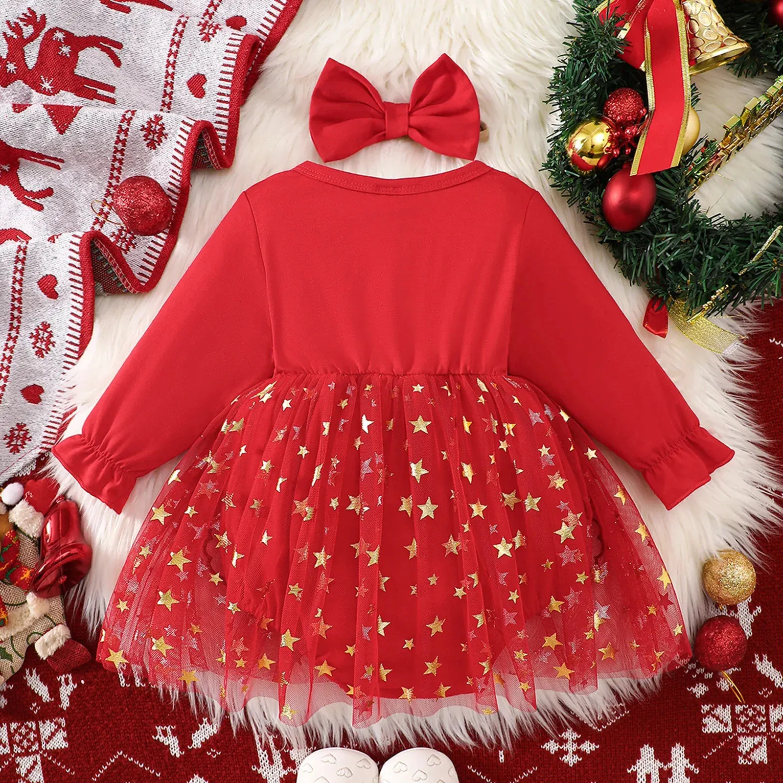 18m christmas dress Baby Girl Outfit 0-18M Long Sleeve Santa Romper Star Tulle with Headband from Dhgate Girl's Dresses piece dress set Size:6-8yr Promotion_FriendsFamilyFa25 Dolly Parton Bachelorette Party