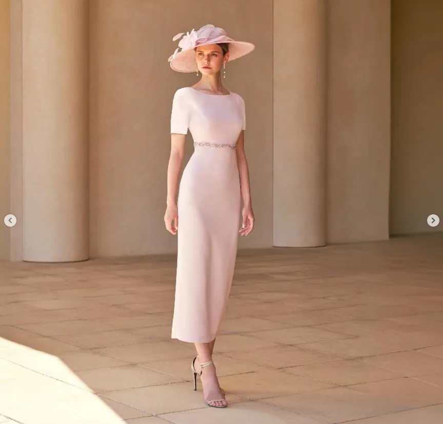 Elegant Blush Pink Mother Of The Bride Dresses Sheath... From  Dreamweddings, $99.86 | DHgate.Com