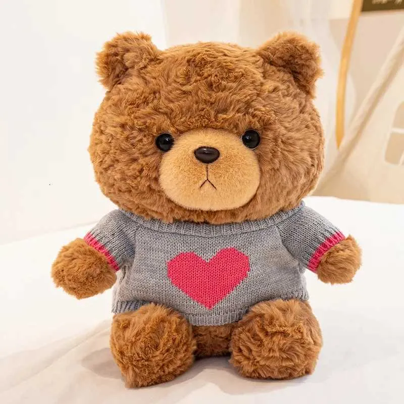 Jumper Teddy Bear With Hoodie Plush Toy Bear Stuffed Doll Home Decor ...