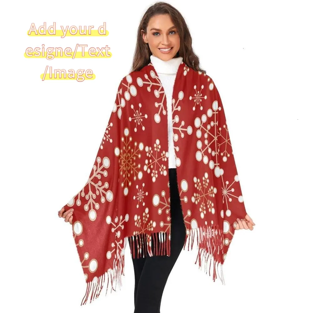 Custom Christmas Snowflakes Womens Pashmina Wrap ... From Fashion_builder888, Rs.1,406.48