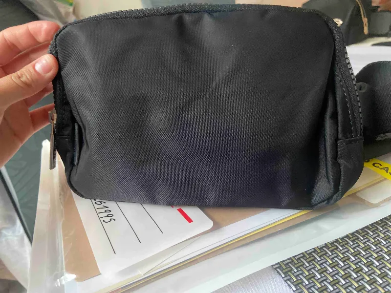 Sac Banane En Toile Unisexe – Multi-poches, Léger, Avec Pochette Téléphone, 29x7x13cm (neuf Avec étiquettes)