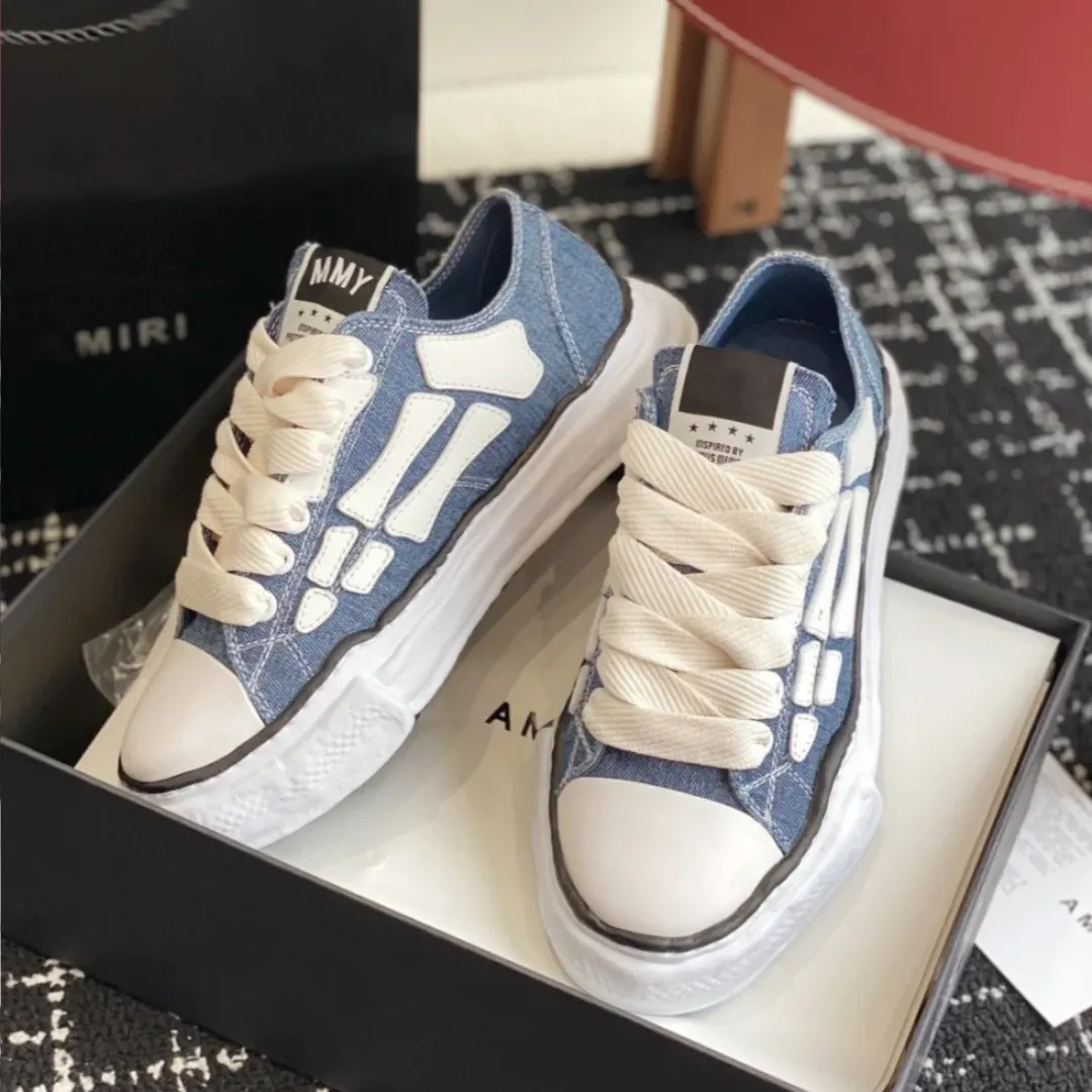 Designer Denim Sneakers: Luxury Canvas Trainers for Men Women Casual  Walking, Running, Stylish Fashion Shoes Bone Like Sole