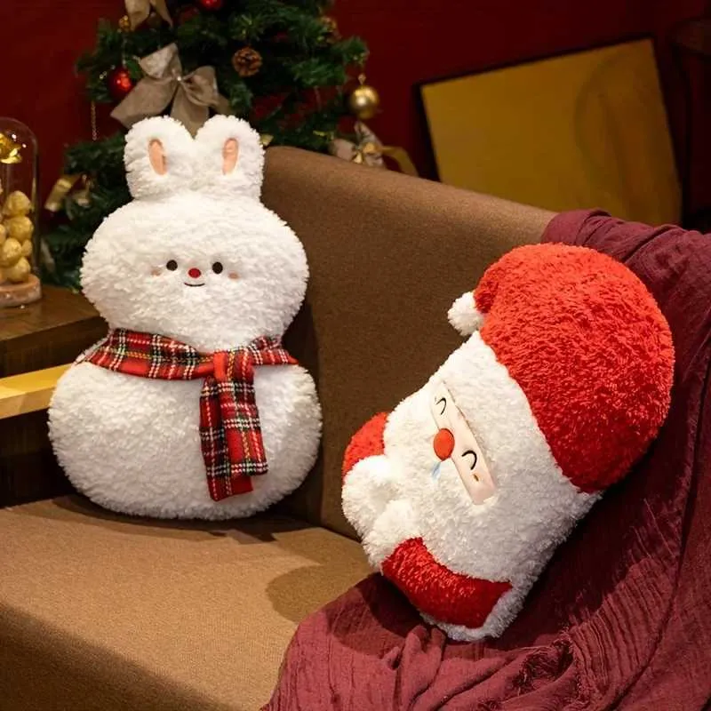 Cuscino Per Divano Natalizio, Bambola Di Peluche Di Babbo Natale, Cuscino Decorativo Per Le Vacanze, Cuscino Di Cartone Animato Di Natale, Cuscino Di