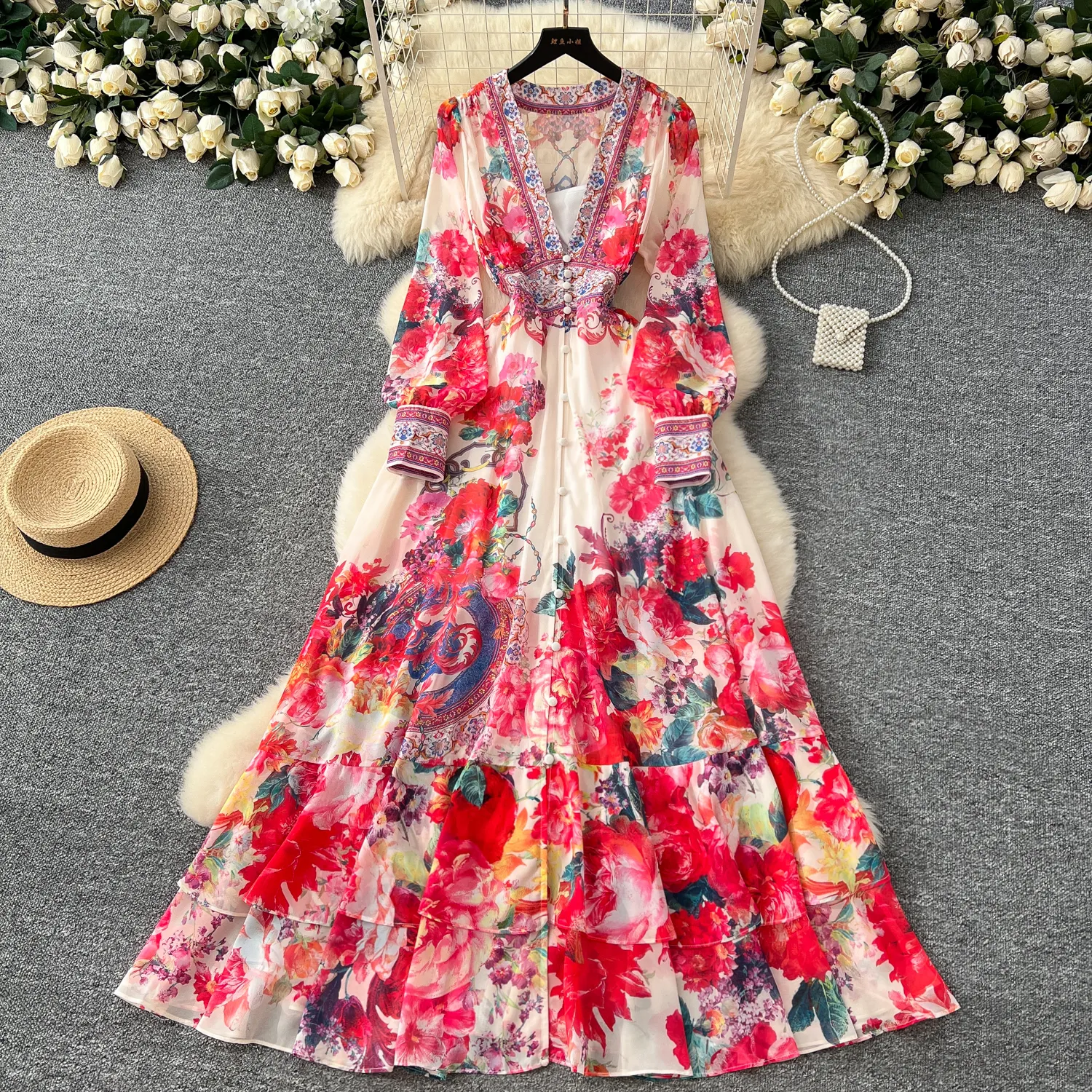 green emerald velvet dress PRETTYGARDEN Women's Flowy Maxi Dress Summer Sleeveless V Neck Spaghet