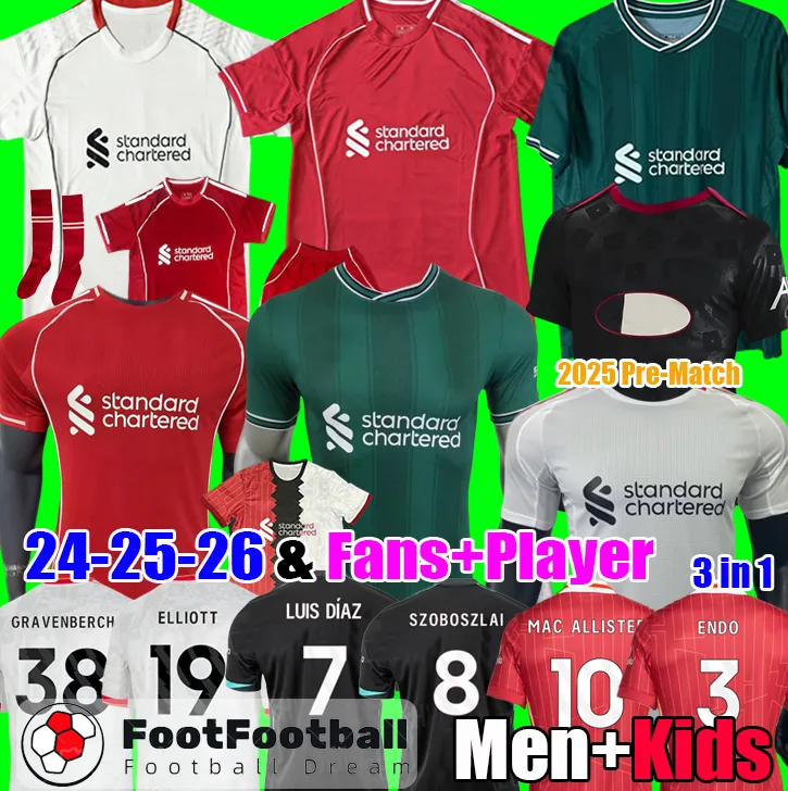 /25/26 Soccer Jersey: Home, Away Third Kits Football Shirt for Fans  Players Men, Women Kids Sizes