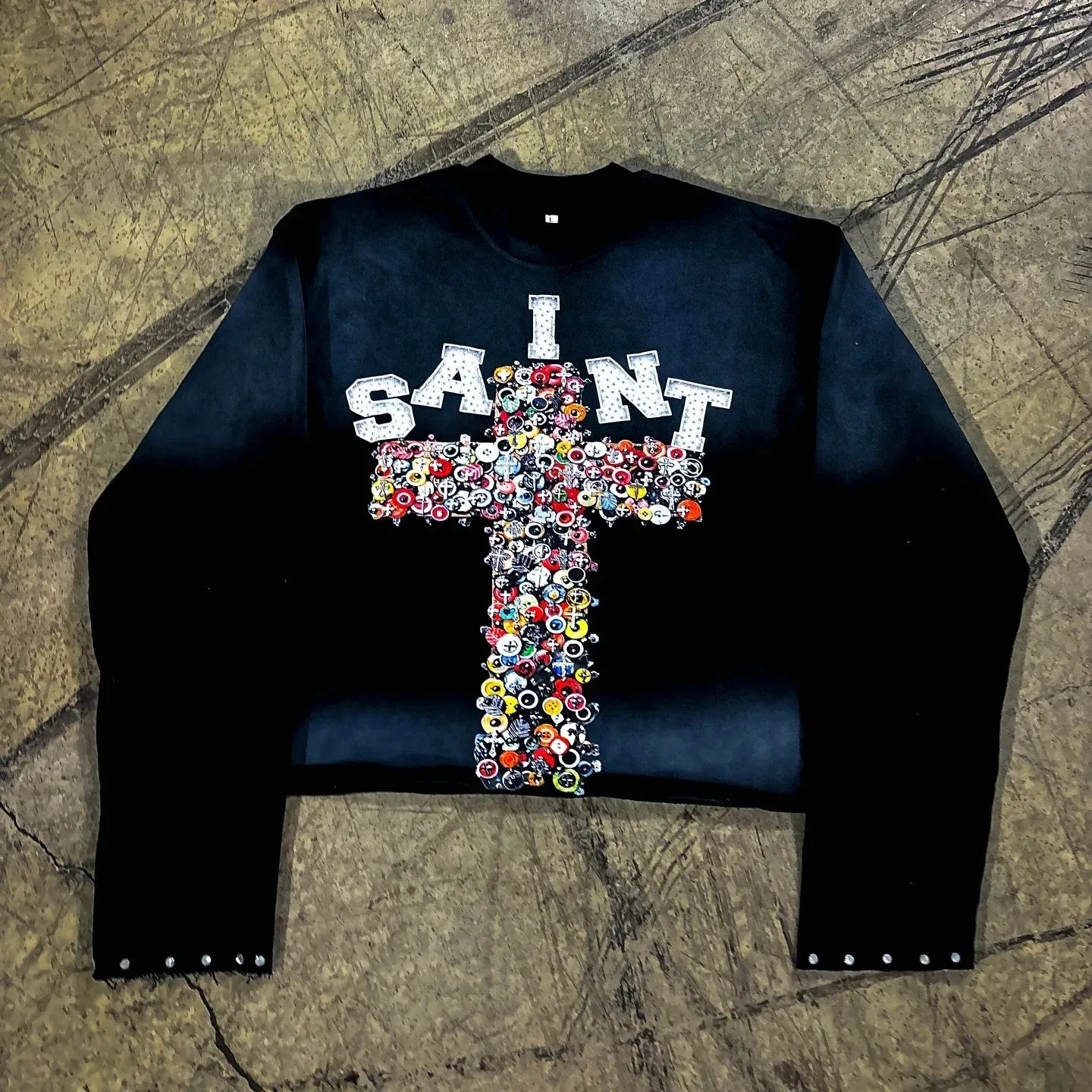 Wholesale Y2K Washed Distressed Long Sleeve T Shirts ... From 