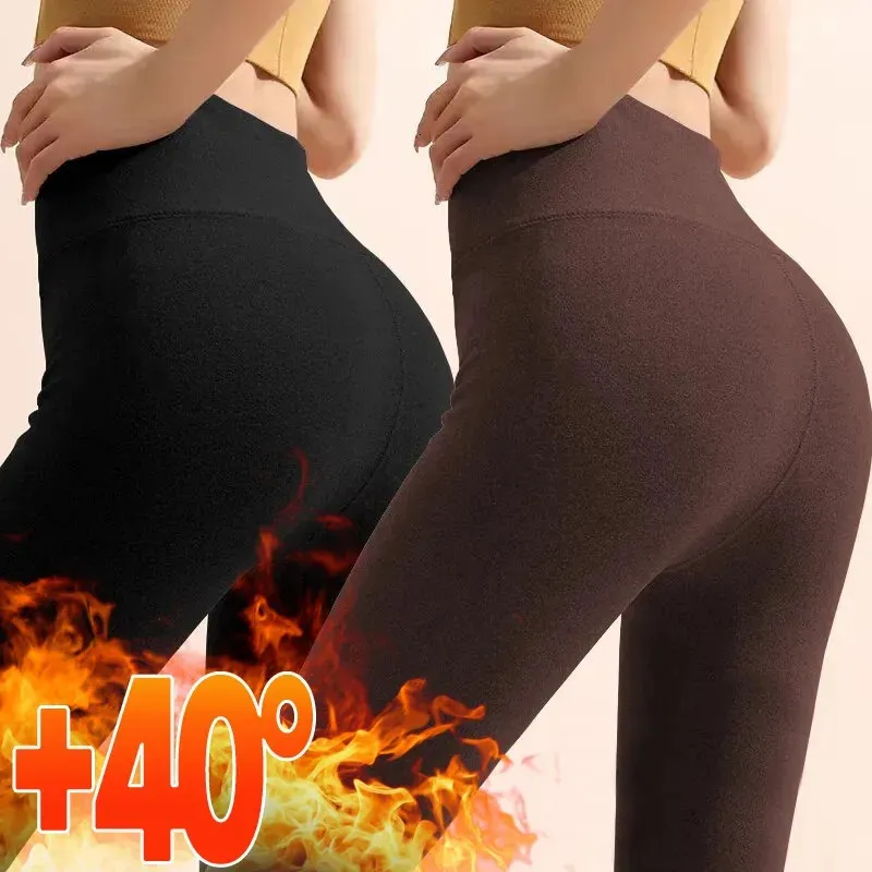 Leggings Termici Invernali Per Donna – Vita Alta, Foderati In Pile, Con Tasche – Per Palestra, Yoga E Sport, Colore Nero