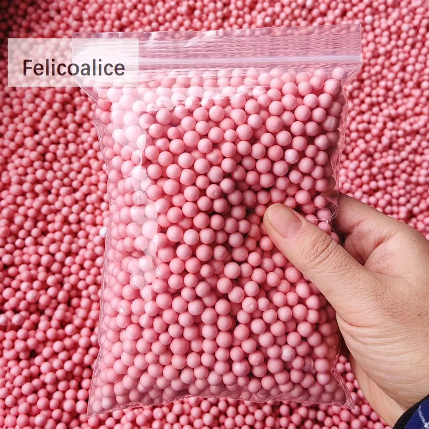 6-8mm Colorful Mini Beads Pellets Multi Color Polystyrene Foam Balls ...
