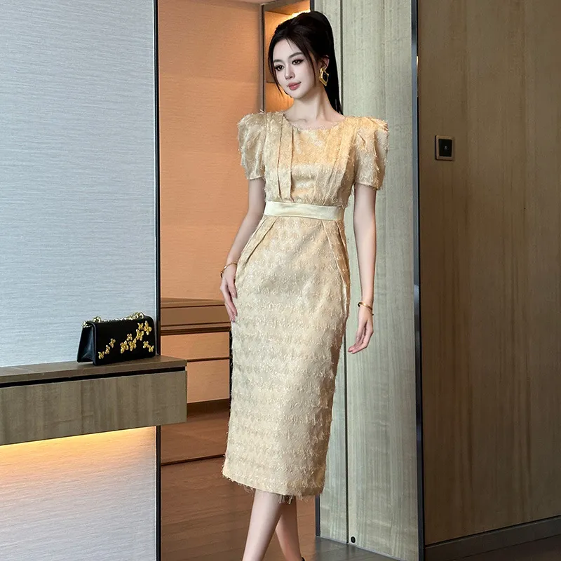 rich lady dress French Style Short Sleeve For Women ... From Julia_dress, $56.34 blue robe