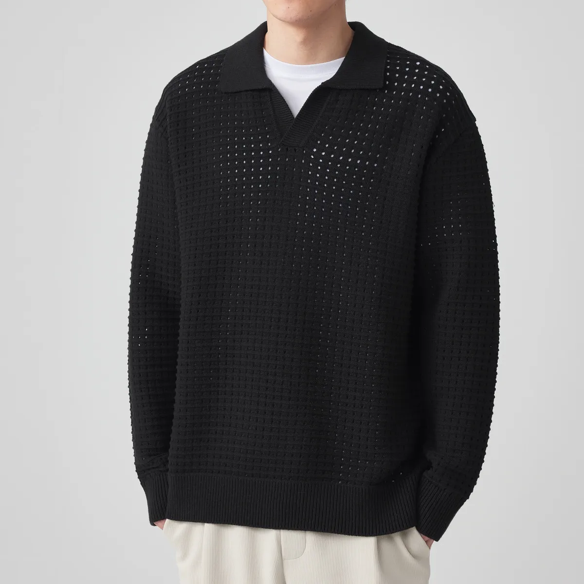 Y2K Retro Flower Knitted Sweater with Spider Lily Embroidery