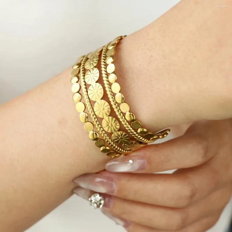 ゴシックデザイン シルバーブレスレット – 古着屋Top of the Hillのネット通販サイト クラシックステンレススチール油絵幾何学バングルレディースヴィンテージブレスレット防錆リストジュエリーギフトパーティー。, Free