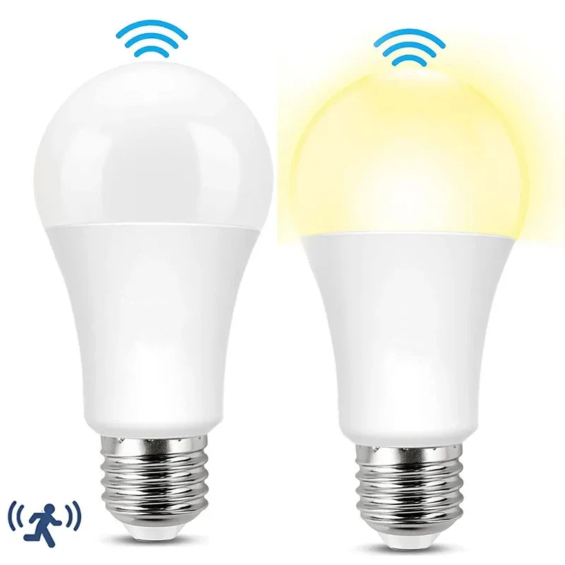 Smart LED E26 Radar Sensor Wireless Light Bulb Energy Saving, 9W, 220V ...