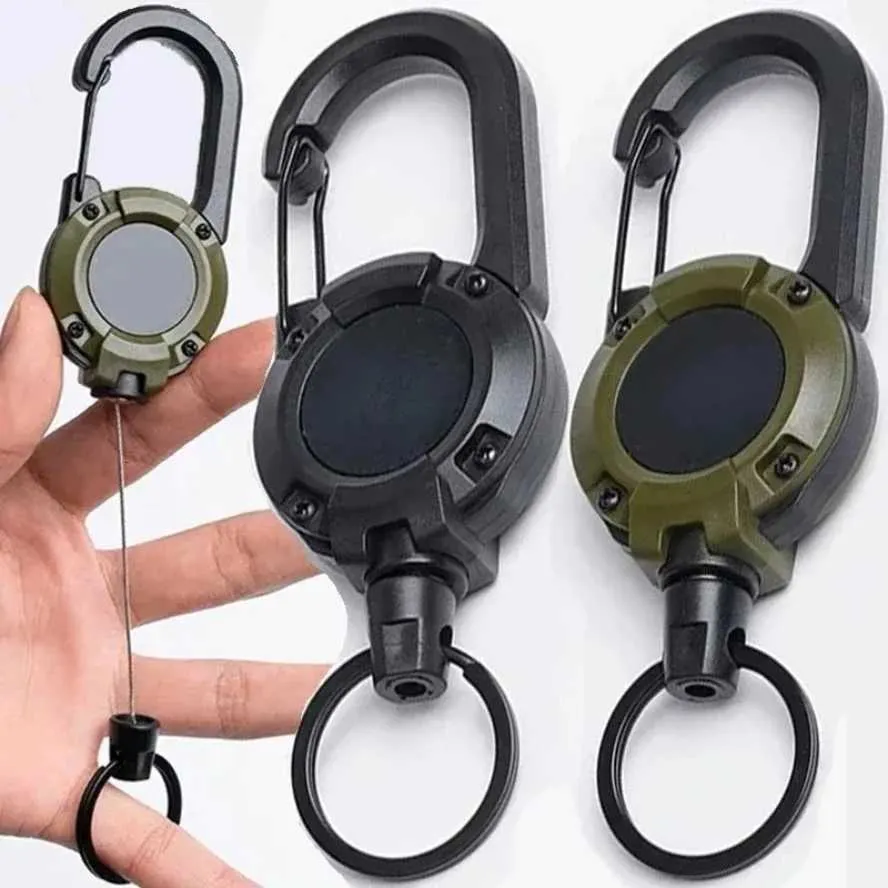 Adjustable Rope Key Chain ToolW251106 Retractable Heavy Duty Key Chains Strong Steel Wire Rope ...