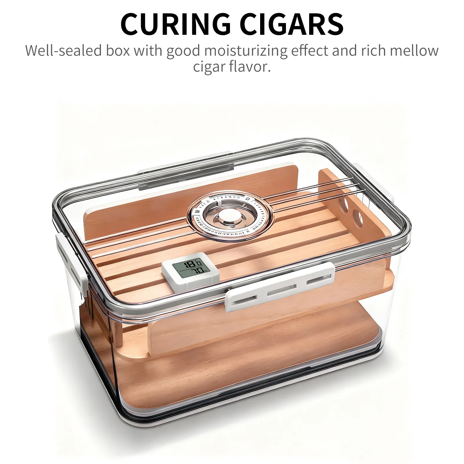 Scotte Astuccio per sigari Humidor Confezione regalo Barattolo di sigari umidifi Scotte Astuccio per sigari Humidor Confezione regalo Barattolo di sigari umidifi