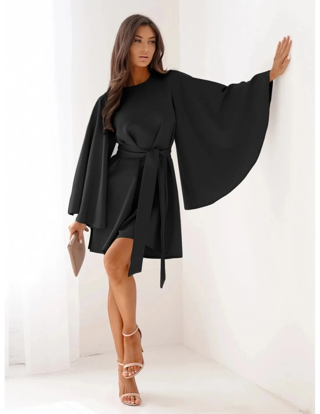 Womens Black Chiffon Mini Dress With Empire Waist... From Dou05, $21.32 In  Bulk | DHgate.Com