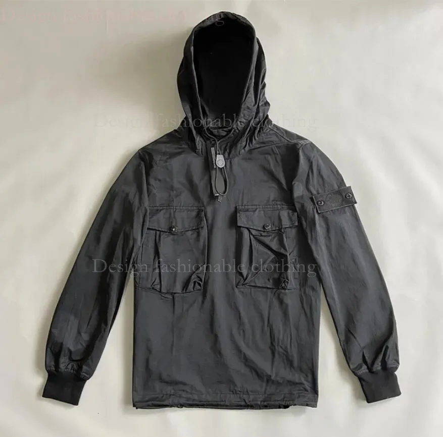 Stone Jacket Smock Anorak Nylon Hoodies Armband Logo From 20,36