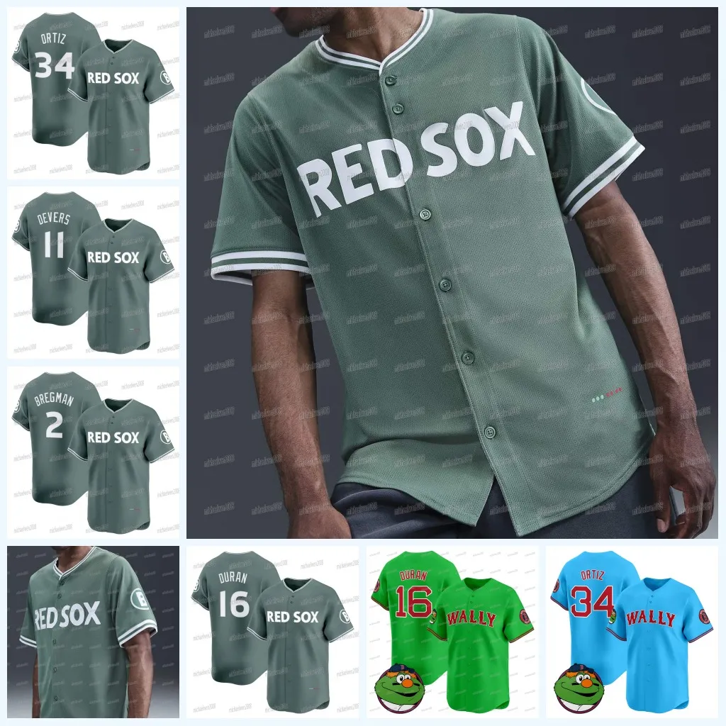 Red Sox 2025 City Connect Jersey New Player Edition! Duran, Abreu, Devers  More! Authentic Baseball Apparel, Limited Stock!