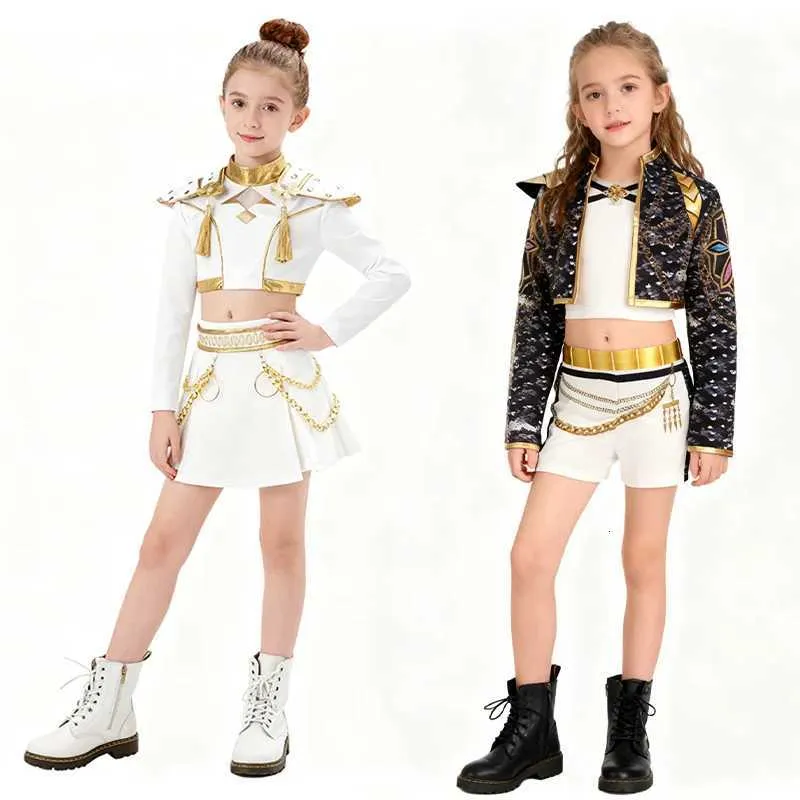 Huntrix Kids Kpop Idol Rumi Cosplay Costume   Black... 