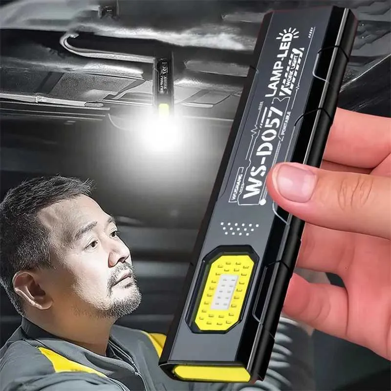 POCKETMAN Cob Ricaricabile USB Magnetica 4 Colori Torcia LED POCKETMAN Cob Ricaricabile USB-C - 500 Lumen 4 Colori Con Magnete | Luce Lavoro E Emergenza Torcia Portatile