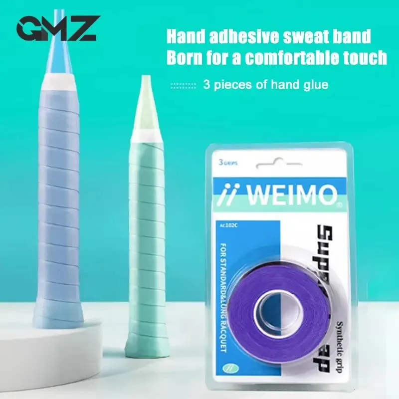 Tennis Racket Handle Grip Leather Anti Slip Sweat Absorbing Band for ...