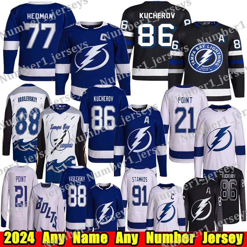 86 Nikita Kucherov Tampa Bay Hockey Jersey Lightning Jersey #88
