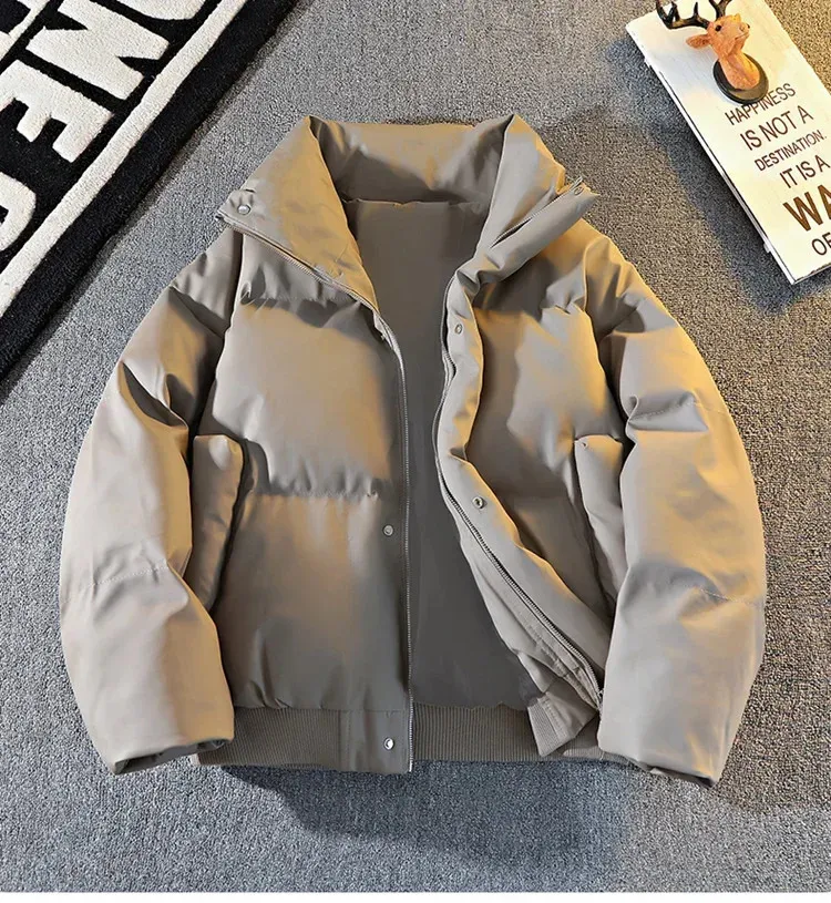 Trendy Fashion Plus Size Lightweight Men's Down Jacket Winter Thick White Duck Down Warm Windproof Cold Jacket