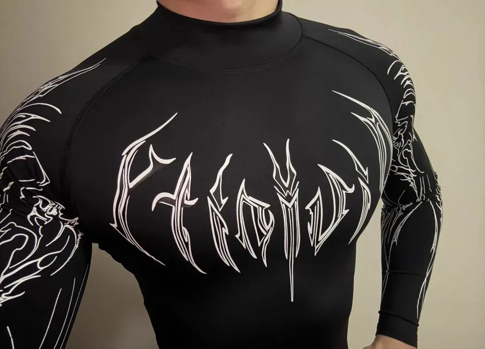 Breathedivinity Compression Shirt Short Sleeve 2025 Tops Muscle