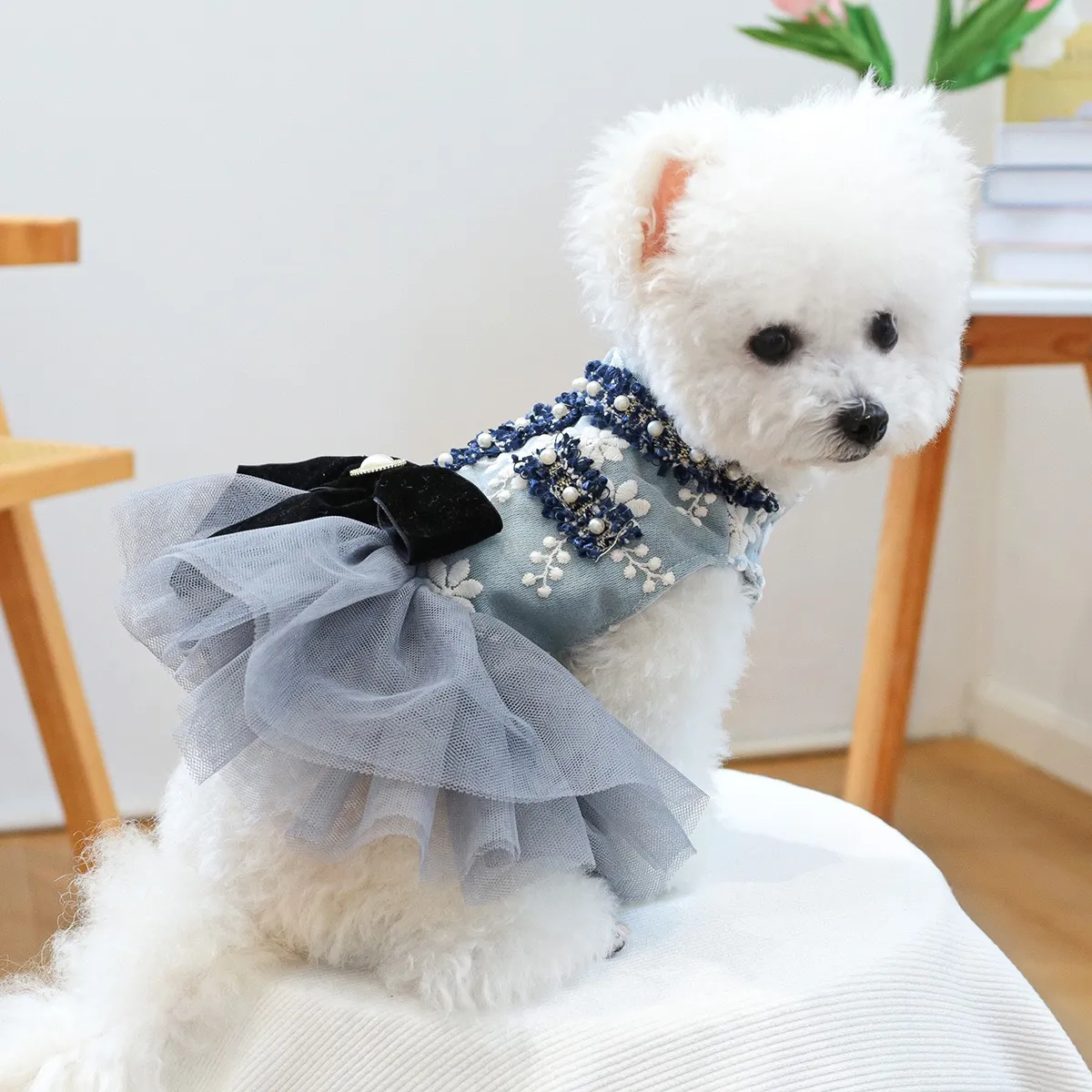 Fancy Embroidered Dog Dress Multi Layer Lace... From Petsupply007, $21.51 |  DHgate.Com
