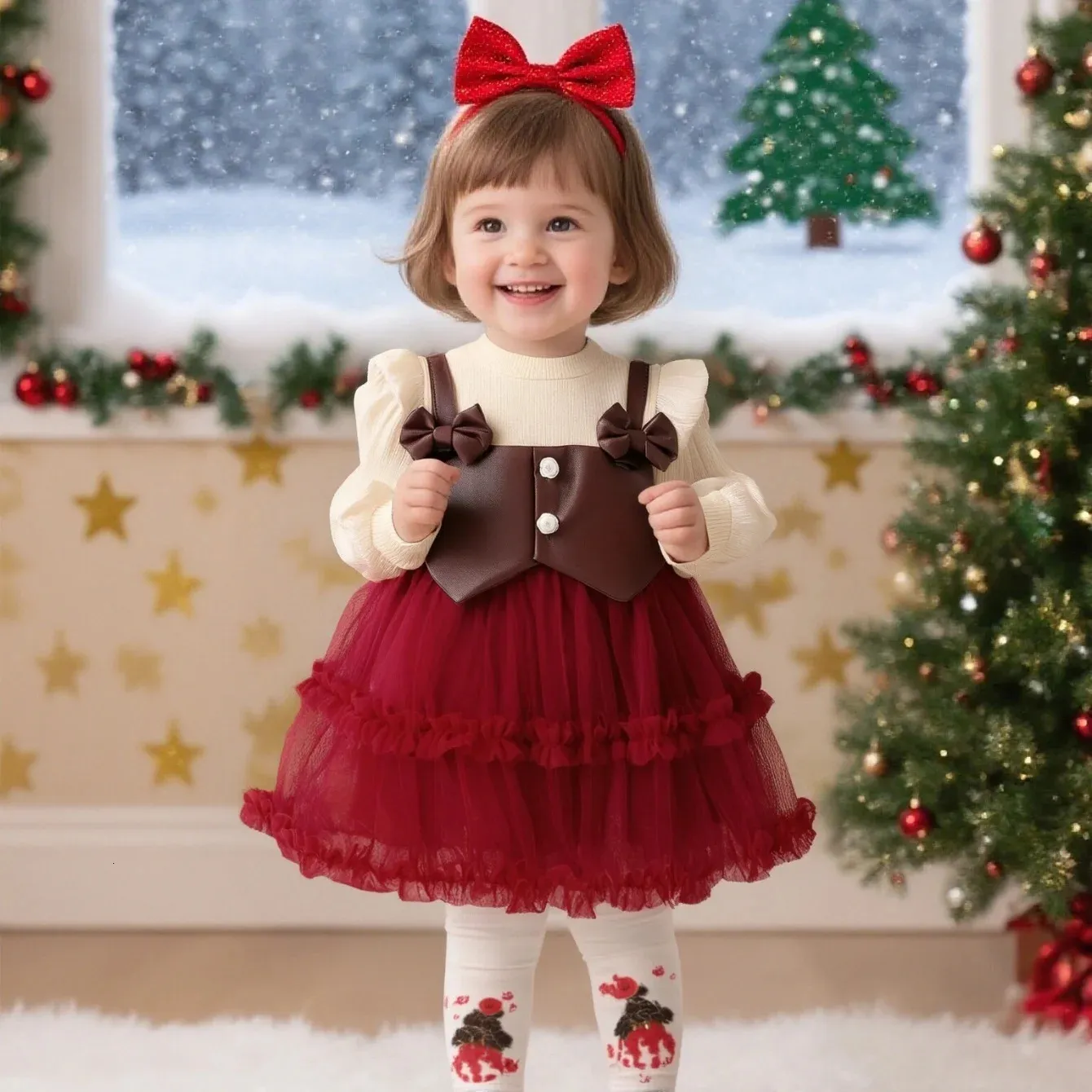 3 6 month holiday dresses Autumn and Winter Baby Girl Dress with Sweet Bow for Months to Years Old from Dhgate Girl's western glam outfit