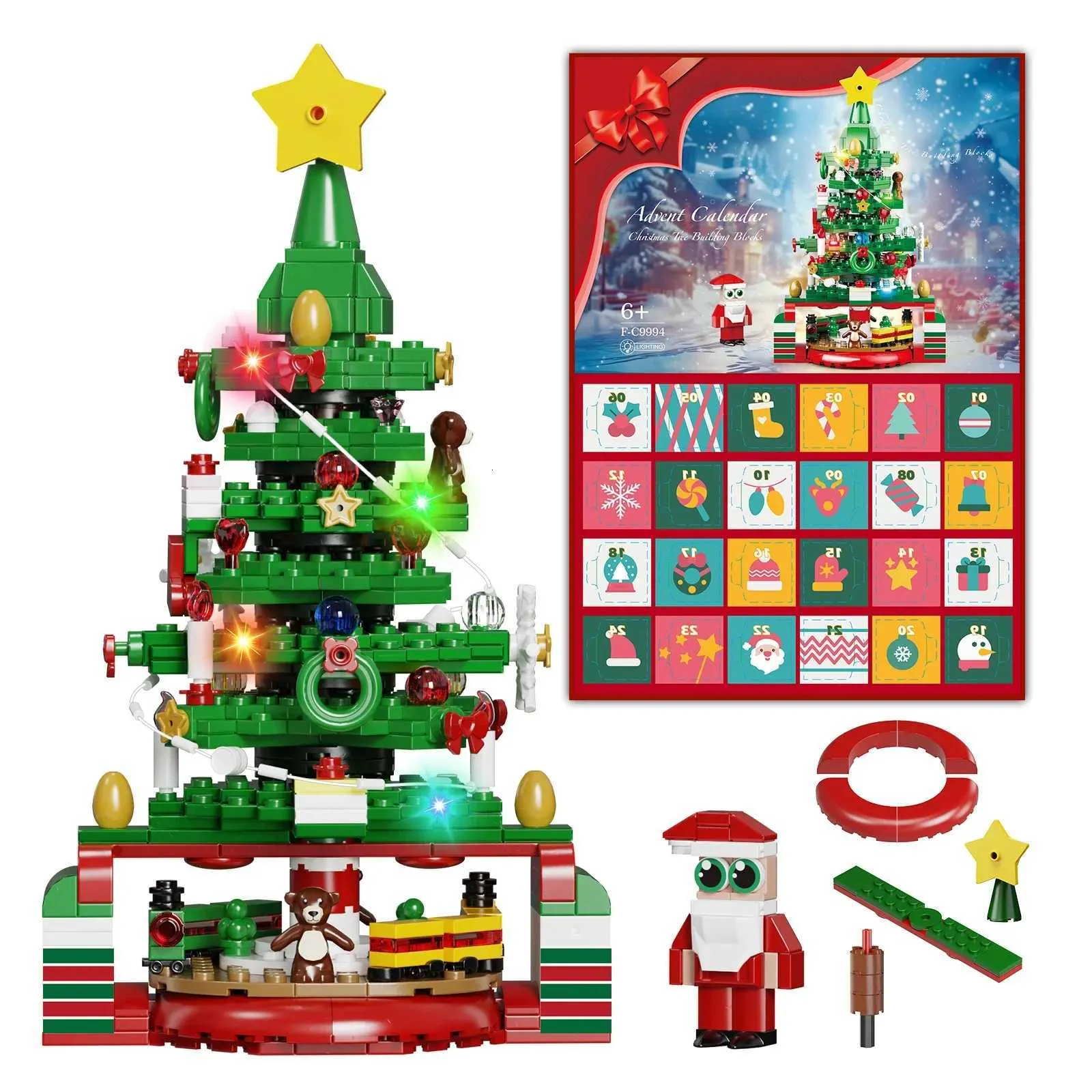 X251110 Christmas Tree Advent Calendar Building... From Kam_wo_court1 ...