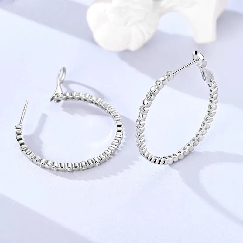Orecchini a doppio cuore in argento sterling 925 lunghi 1,2