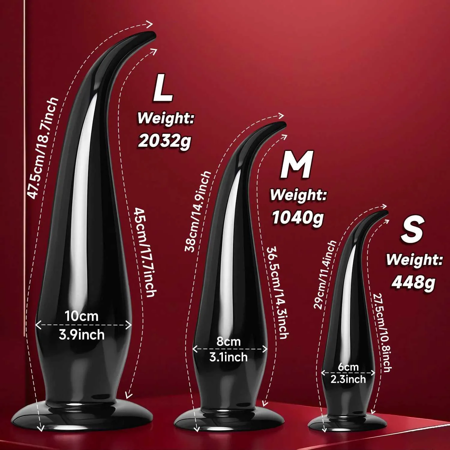 como hacer lubricante anal Huge Anal Plug Dildo PVC Butt Plug Red Big Anal... From 8,25 € main image 1