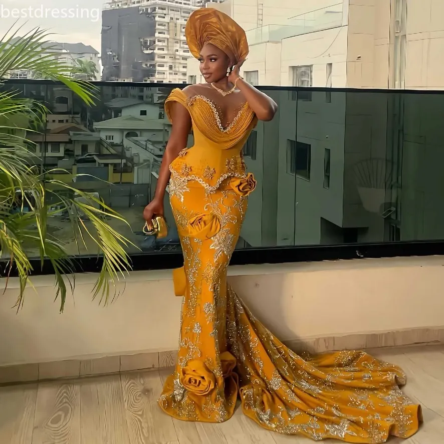 gold reception dresses for brides nigeria Nigerian Wedding Reception Dress Gold