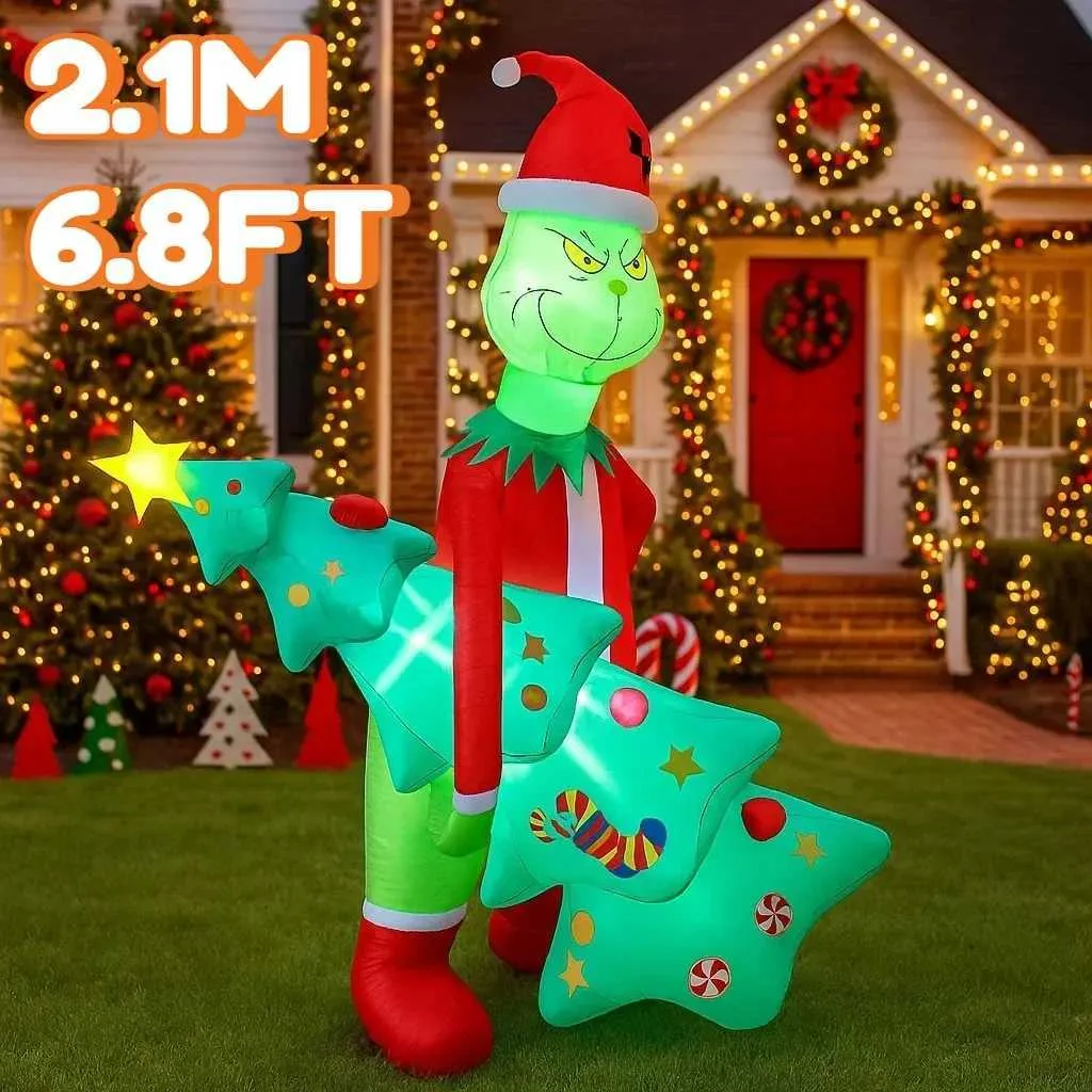 Grinch Weihnachtsbaum Inflatable Mit LED Lichtern 21... Von 15,67 €