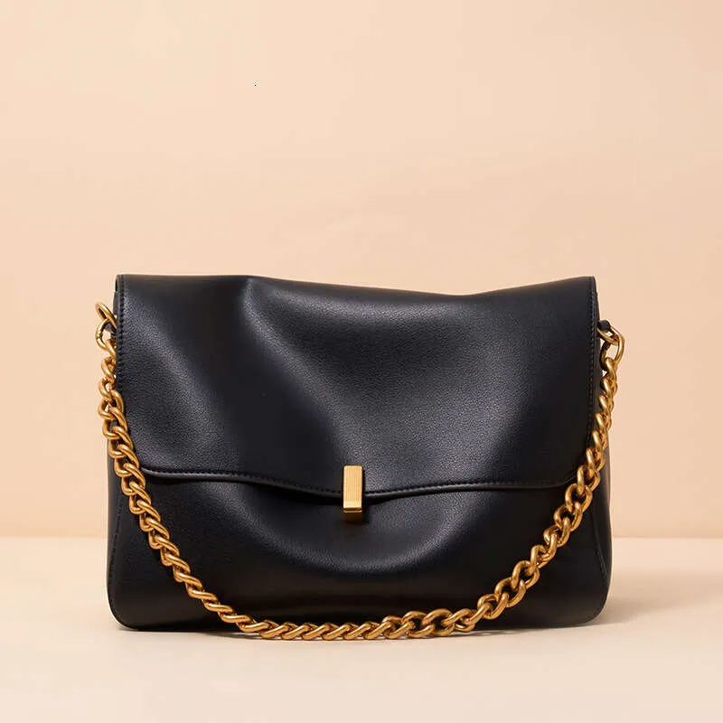 Luxury Designer Cowhide Crossbody New Niche High End Chain Large Capacity Commuter Shoulder Bag For Women_voghion.com