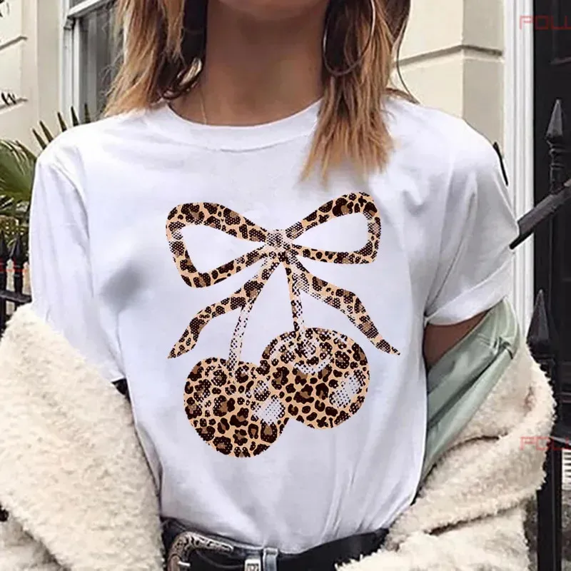 Maglietta Estiva Donna Girocollo Con Motivo Floreale - Top Maniche Corte Vestibilità Regolare Streetwear