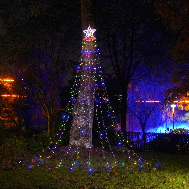 2m Weihnachtsstern Wasserfalllichter Solar... Von 12,53  | DHgate