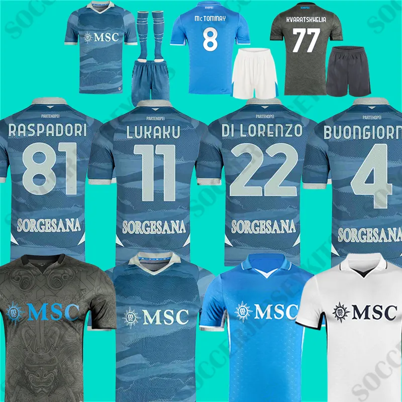 Napoli 24/25 Soccer T Shirts Maglia, Naples, DI LORENZO Napoli 24/25 Soccer T Shirts Maglia, Naples, DI LORENZO
