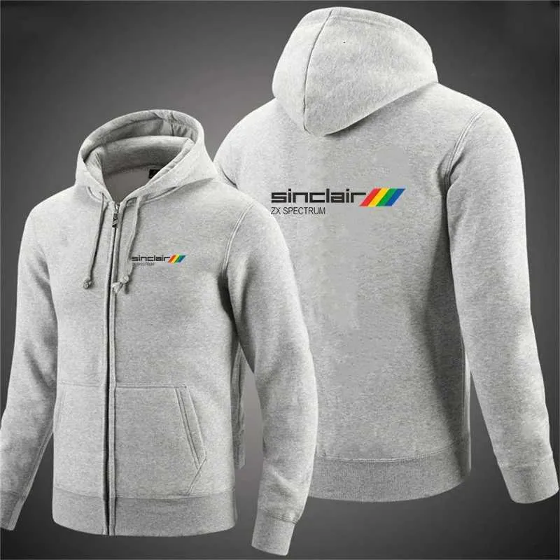 Sinclair Mens Zipper Hoodie Casual Long Sleeve From