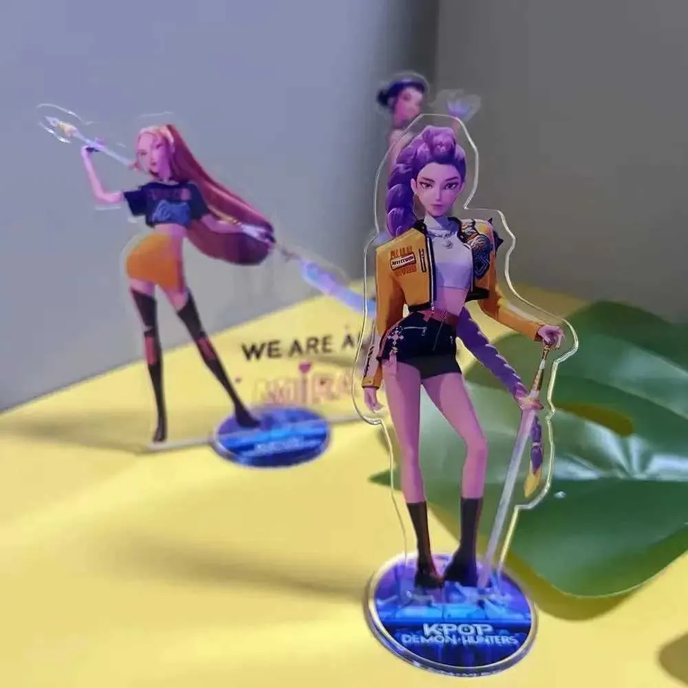 Portachiavi Acrilico Anime Kpop – Ciondolo Rettangolare Trasparente Con Personaggi Hunter Zoey Rumi Mira, Per Zaino E Borse