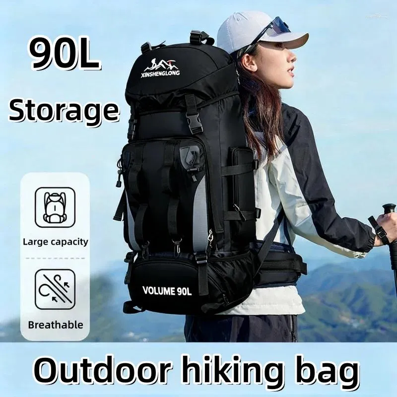 Outdoor Bags Large 90L Travel Backpack Camping Hiking Military ...