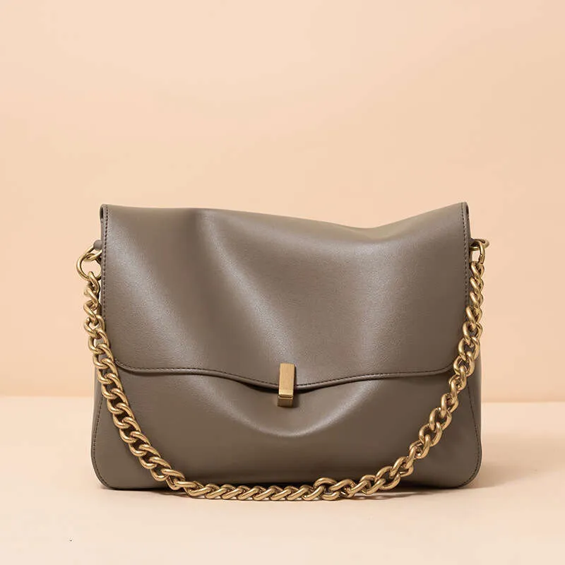 Luxury Designer Cowhide Crossbody New Niche High End Chain Large Capacity Commuter Shoulder Bag For Women_voghion.com