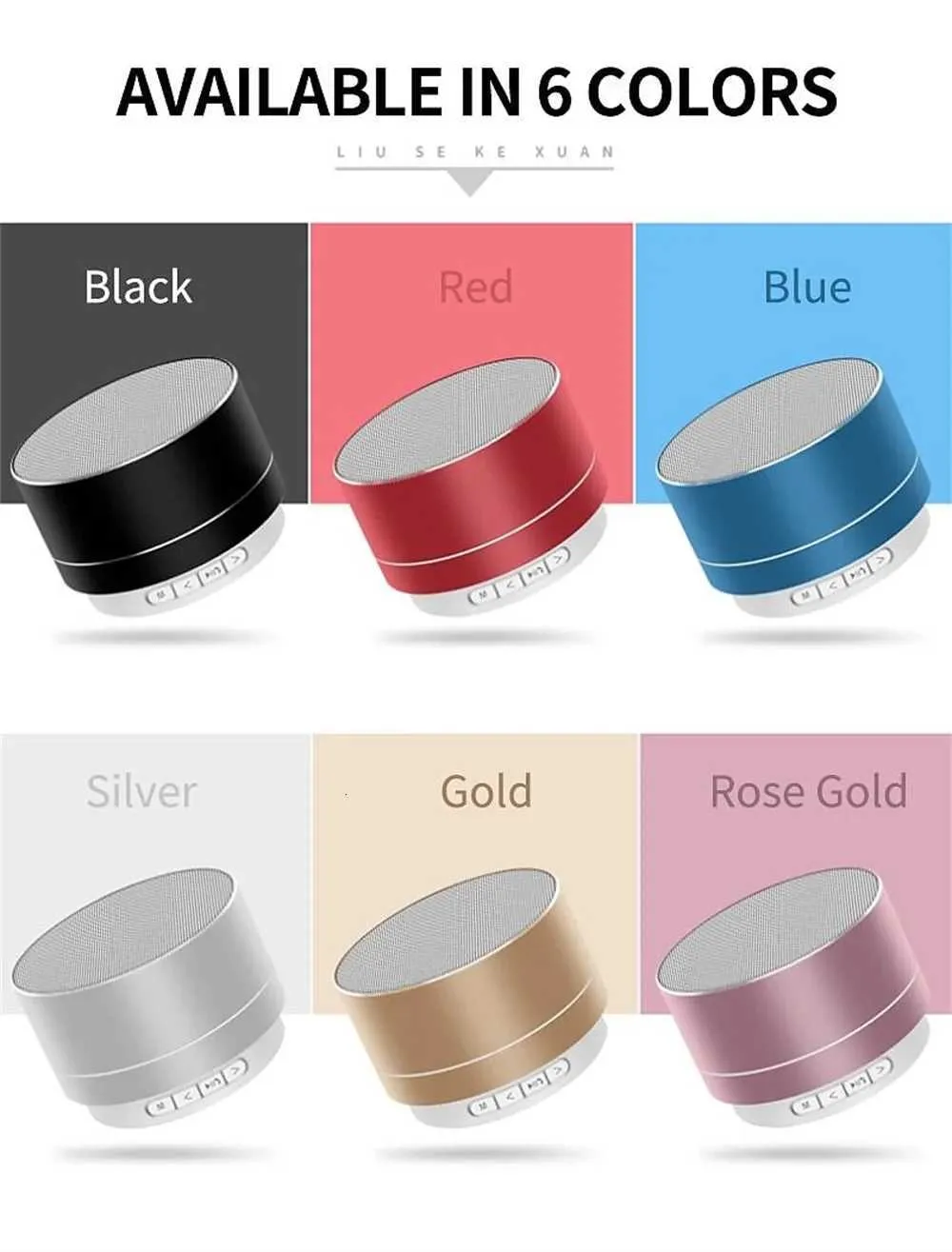Mini Wireless Bluetooth Speaker Portable Steel Gun Shell Subwoofer TF ...