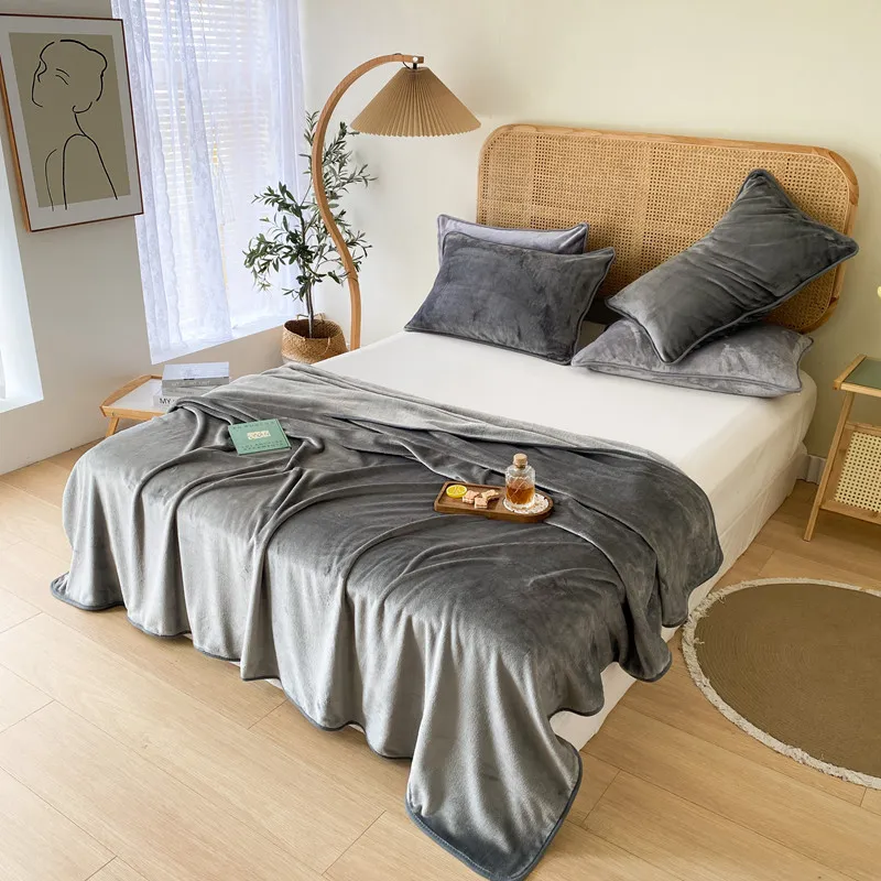 Flannel Bedding Accessory 150 × 200 cm 59 × 79 in Full Coverage Sofa ...