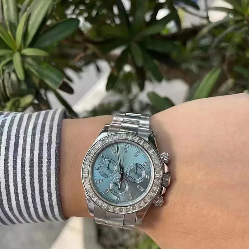 Nuovo lusso MISS FOX Brand Gold Hollow orologi meccanici automatici da uomo Iced Out Moissanite Fashion Watch orologio impermeabile
