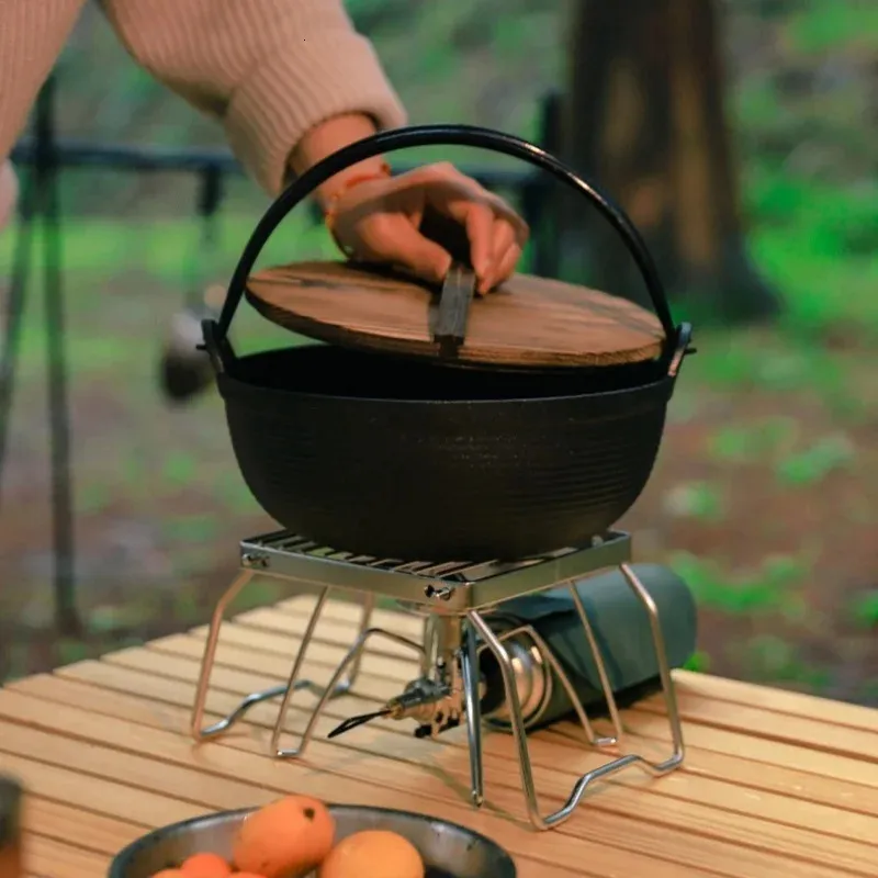 Mini réchaud de camping portable pour randonnée,poêle à bois,brûleur de survie,barbecue au charbon de bois pour bougies,barbecue