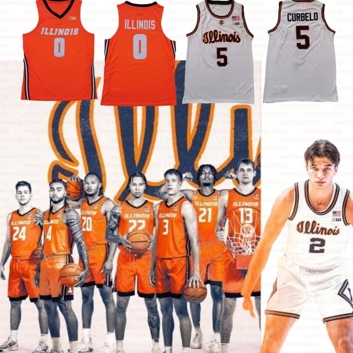 2025-26 Illinois #2 Andrej Stojakovic Men's Basketball Jersey